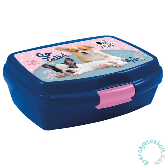 Cleo és Frank kutyás műanyag uzsonnás doboz - So cute