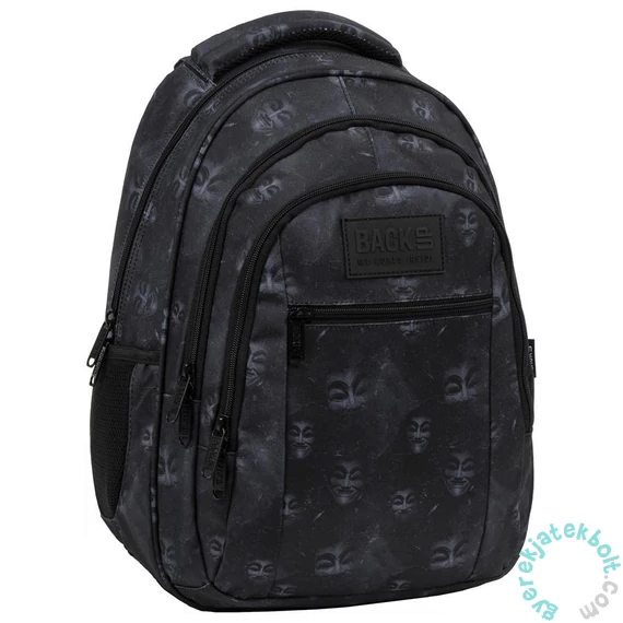BackUp iskolatáska, hátizsák mellpánttal - 3 rekeszes - Mask