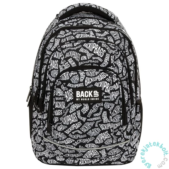 BackUp iskolatáska, hátizsák mellpánttal - 4 rekeszes - BackUpBags (PLB5A10)