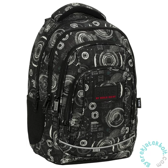 BackUp iskolatáska, hátizsák mellpánttal - 4 rekeszes - Graphic