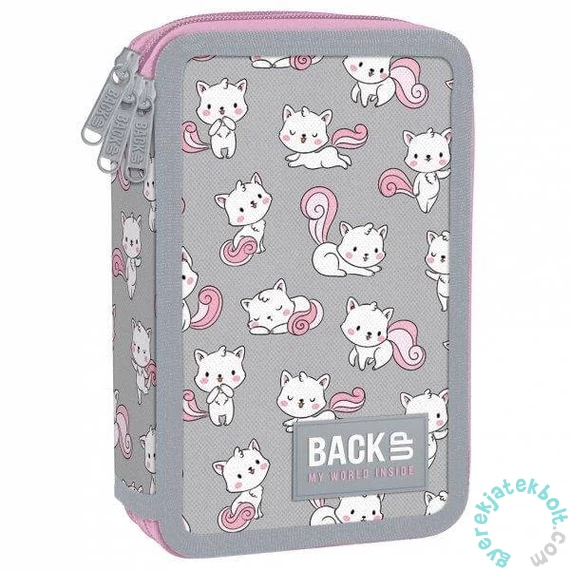 BackUp Cicás felszerelt 3 emeletes tolltartó - Táncoló cicák (PB6EW26)