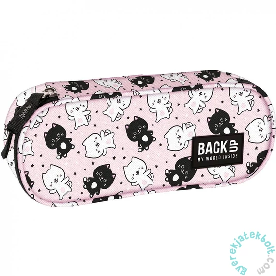 BackUp Cicás ovális tolltartó - Táncoló cicák (PB6A32)