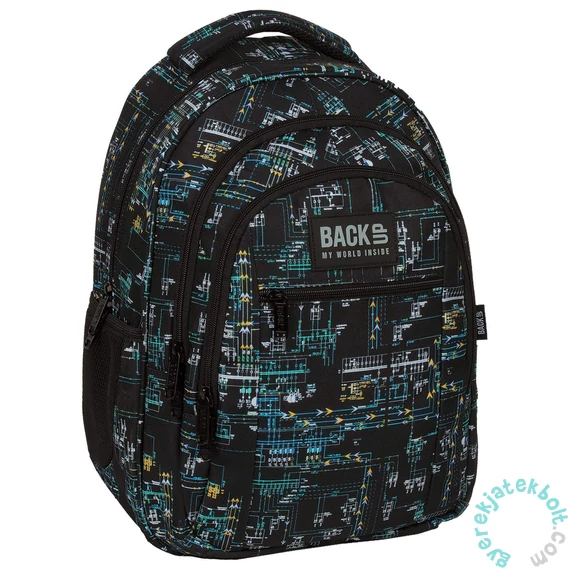 BackUp Geometrikus hátizsák - 3 rekeszes - Vonalrendszer