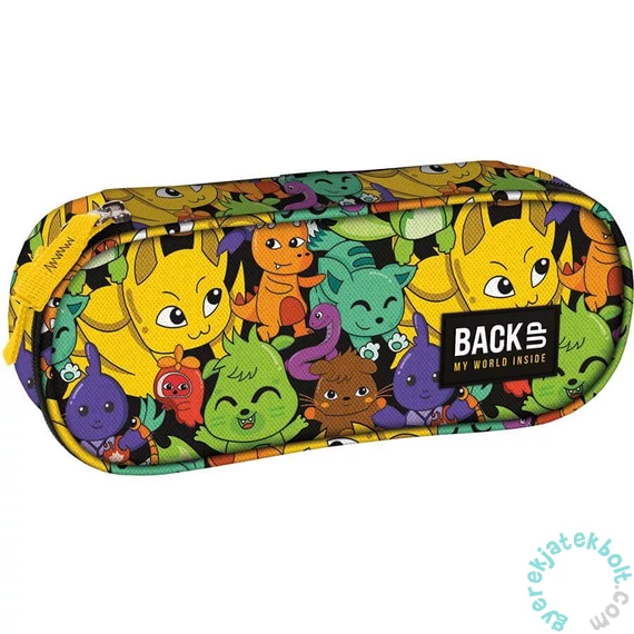 BackUp Fiús ovális tolltartó - Űrbéli állatkák