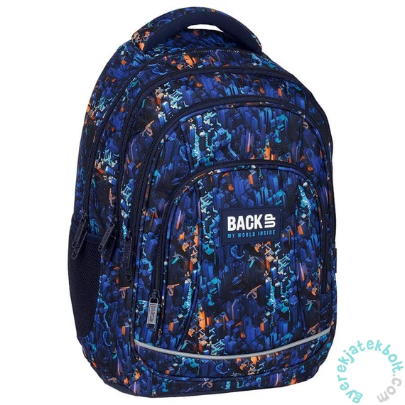 BackUp Geometrikus hátizsák - 3 rekeszes - Felhőkarcolók