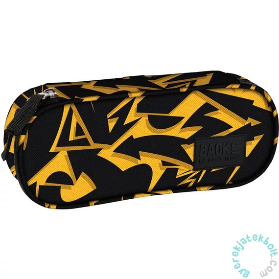 BackUp Geometrikus ovális tolltartó - Sárga nyilak