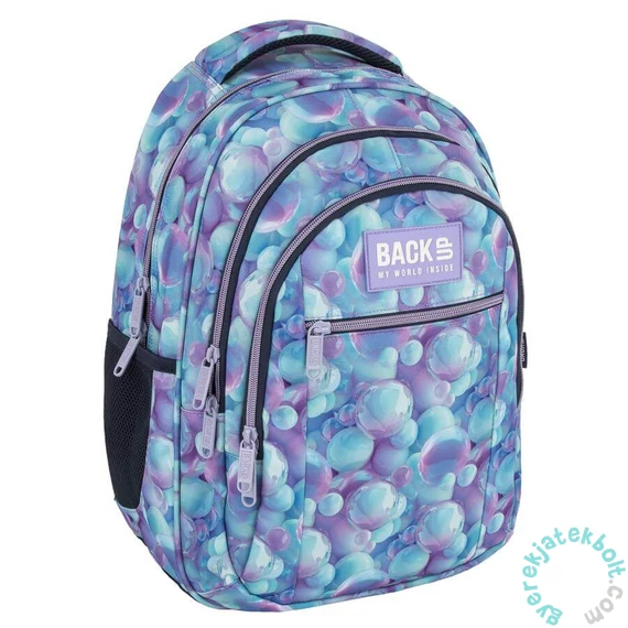BackUp iskolatáska, hátizsák - 3 rekeszes - Bubbles (PLB7O28)