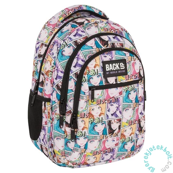 BackUp iskolatáska, hátizsák - 3 rekeszes - Girls (PLB7O14)