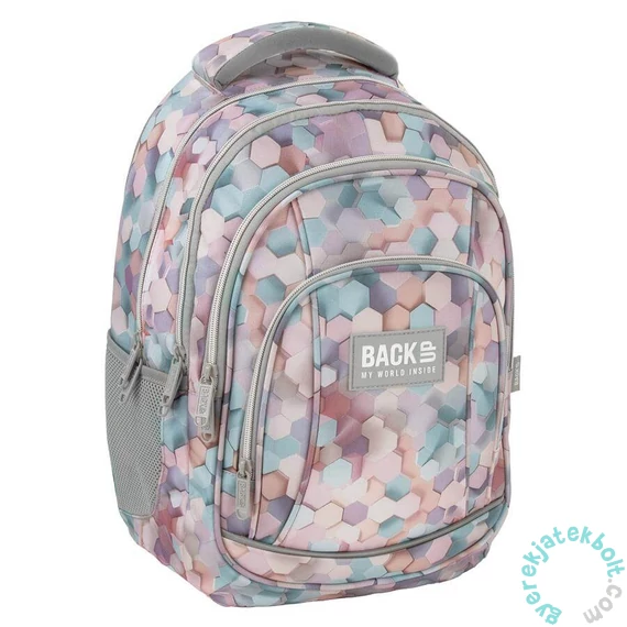 BackUp iskolatáska, hátizsák - 3 rekeszes - Pasztell (PLB7A13)