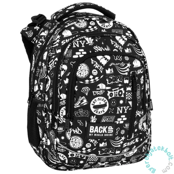 BackUp iskolatáska, hátizsák - 3 rekeszes - Skate (PLB7R57)