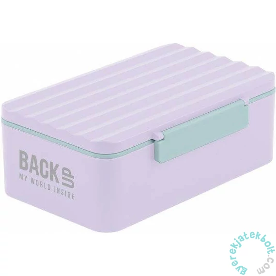 BackUp műanyag csatos uzsonnás doboz - Lila-menta (SB6C39)