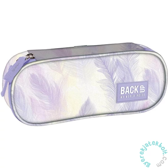 BackUp ovális tolltartó - Pastel Feathers (PB8A44)