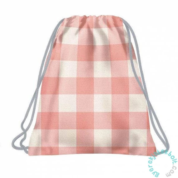 BackUp Pasztell tornazsák - Barackvirág kockákkal (WOB6A34)