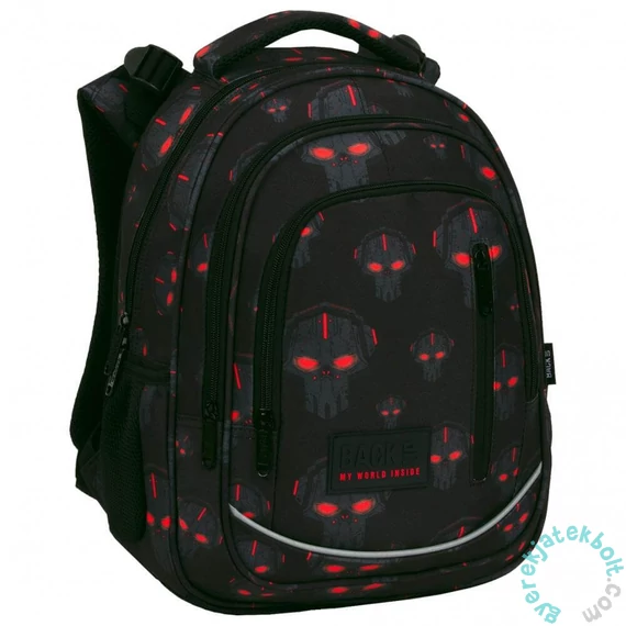 BackUp Robotos hátizsák - 3 rekeszes - Robot maszkok