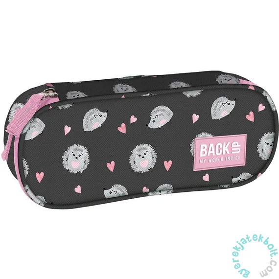 BackUp Sünis ovális tolltartó - Édes sündisznók