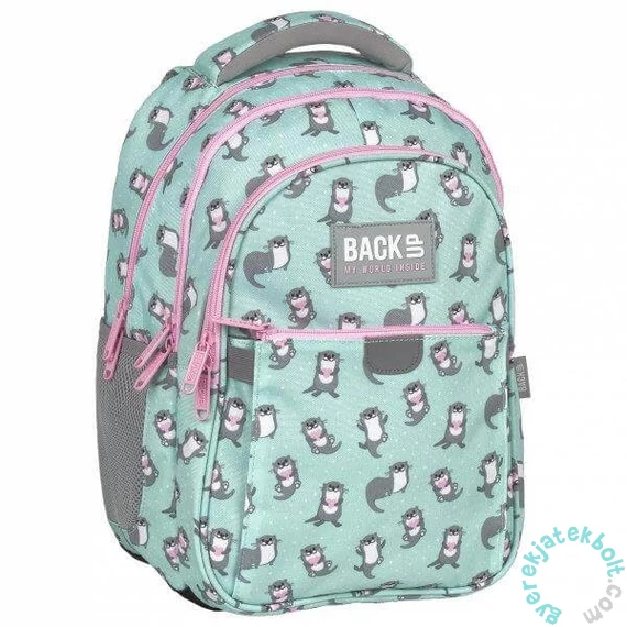 BackUp Vidrás hátizsák - 3 rekeszes - Imádnivaló vidrák (PLB6P12)