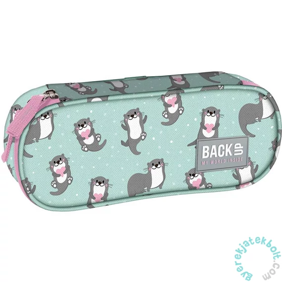 BackUp Vidrás ovális tolltartó - Imádnivaló vidrák