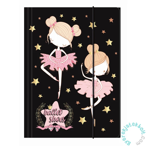 Balerina A/4 gumis mappa - Ballet shoes (TGA4BL12)