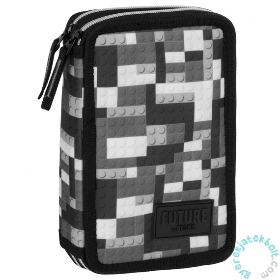 BlackUp felszerelt emeletes tolltartó - Fekete fehér (PWDDF38)