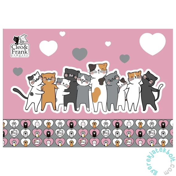 Cleo és Frank cicás asztali könyöklő - Friends