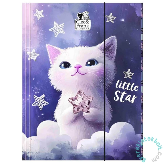 Cleo és Frank cicás A/4 gumis mappa - Little star (TGA4CF47)