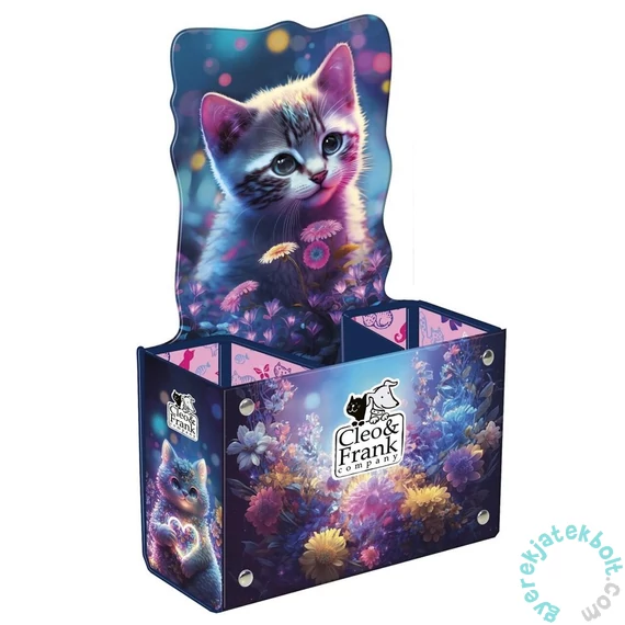 Cleo és Frank cicás asztali tolltartó (PPSCF43)