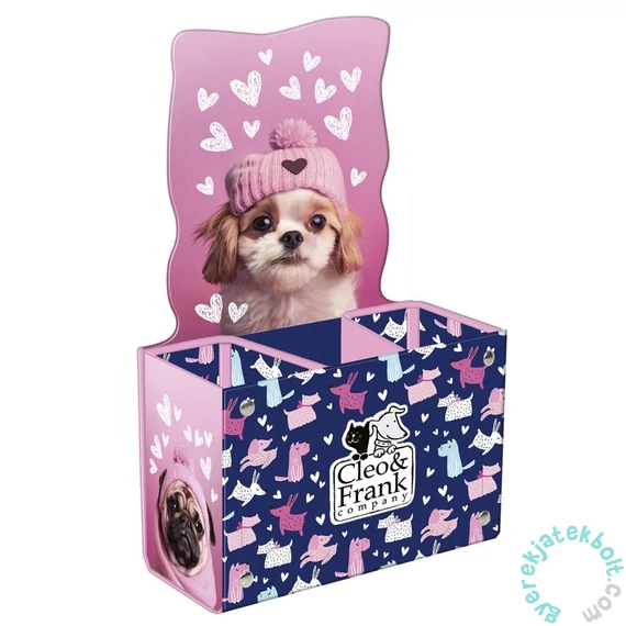 Cleo és Frank kutyás asztali tolltartó (PPSCF42)