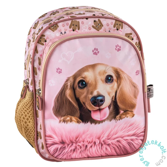 Cleo és Frank kutyás ovis hátizsák - Pink Paws (PL11CF46)