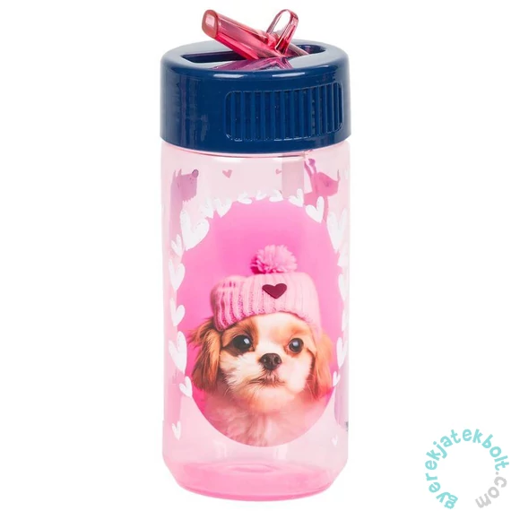 Cleo és Frank kutyás tritán kulacs 330 ml - rózsaszín (BACF42)