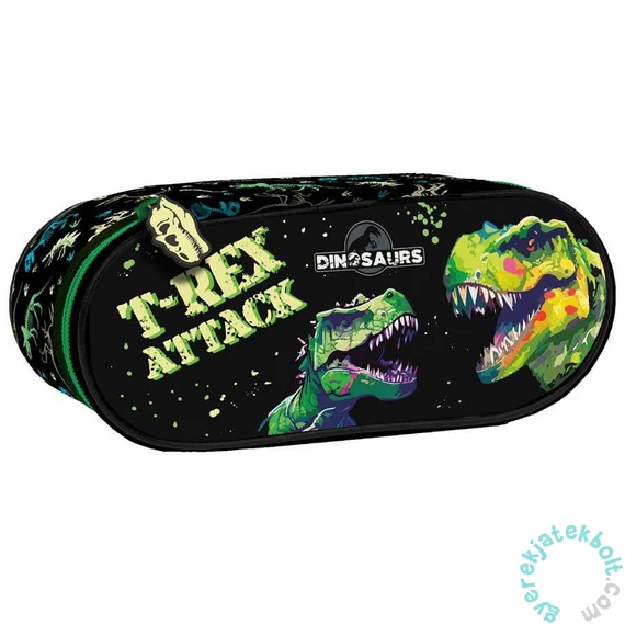 Dinoszauruszos ovális tolltartó (P1ADN20)