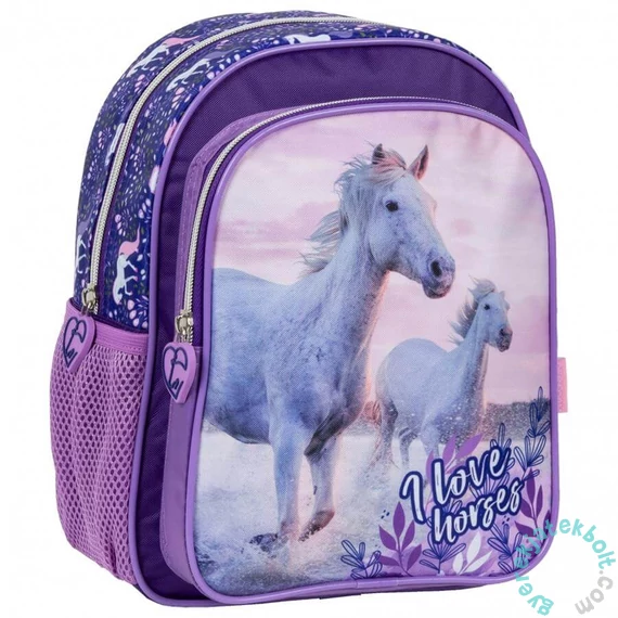 I love horses lovas ovis hátizsák - lila