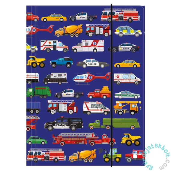 Járművek A/4 gumis mappa (TGA4PO11)