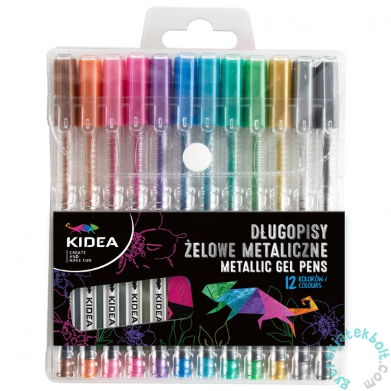 Derform - Kidea 12 db-os zselés toll - metál (DZMA12KA)