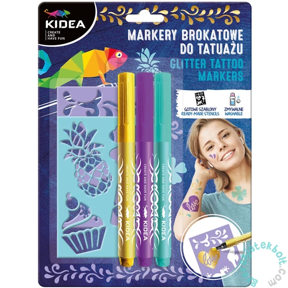 Kidea 3 db-os tetováló filctoll (MTASKA)