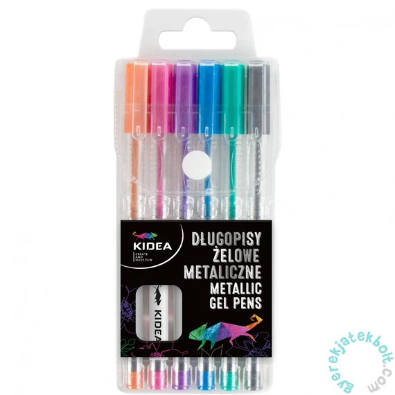 Derform - Kidea 6 db-os zselés toll - metál (DZMA6KA)