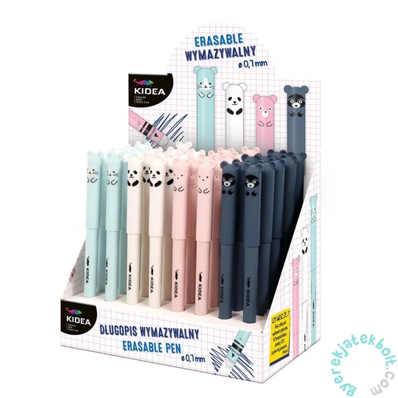 Kidea Állatfigurás radírozható toll - négyféle