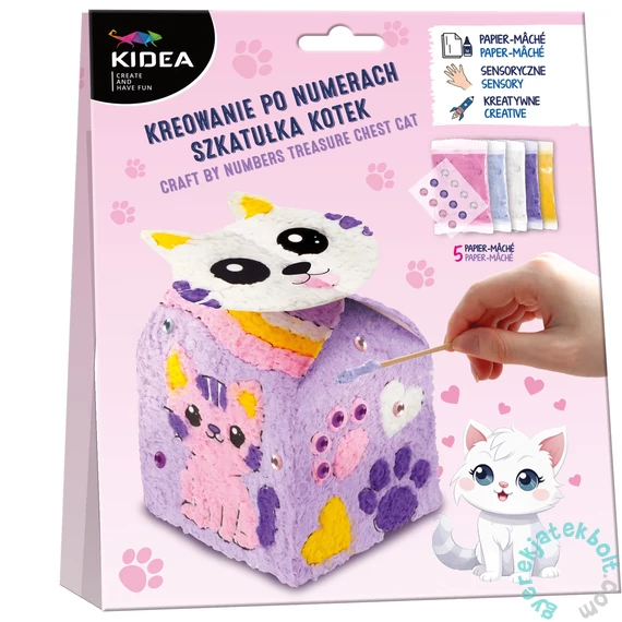 Kidea Craft by Numbers - Cicás kincses doboz (KNSZKKA)