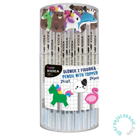 Kidea HB grafit ceruza ceruzadísszel - többféle (OFKA)
