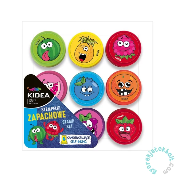 Kidea Illatos Gyümölcsös nyomda szett - 9 db-os
