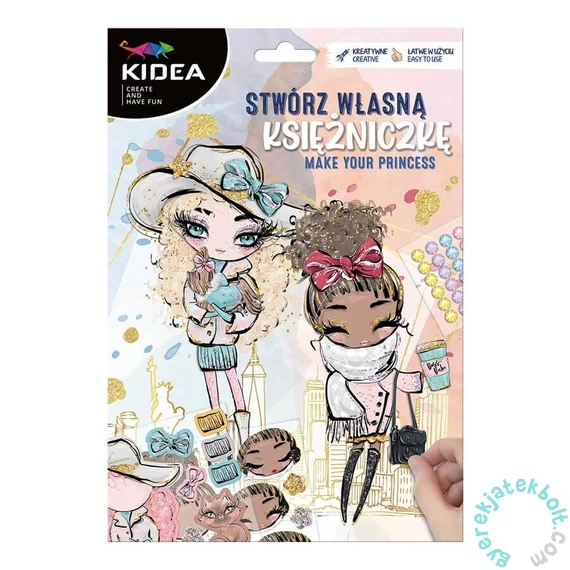 Kidea Kreatív Stylist matrica készlet  - Hercegnők (SWKKA)