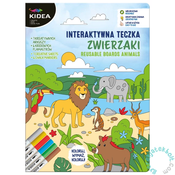 Kidea Kreatív színező és foglalkoztató készlet - Animals (ITUZKA)