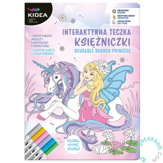 Kidea Kreatív színező és foglalkoztató készlet - Princess (ITUKKA)