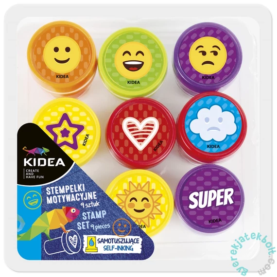 Kidea Motivációs nyomda szett - 9 db-os (SM9KA)