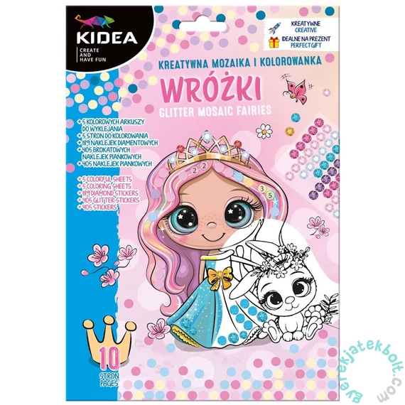 Kidea mozaikkép készítő készlet - Pixel - tündérek (MOKWKA)