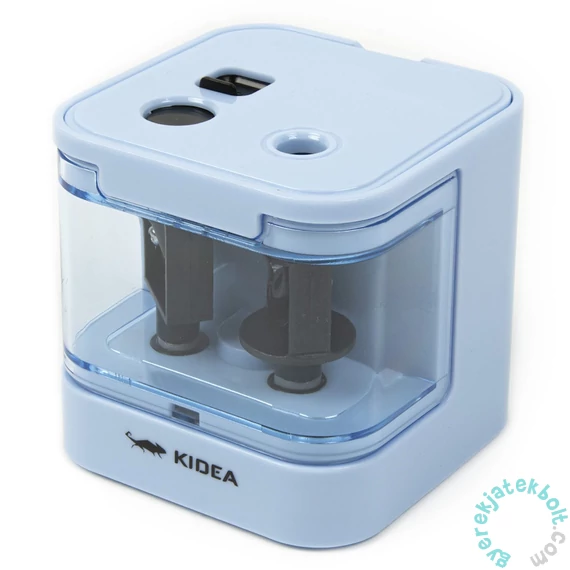 Kidea műanyag tartályos dupla hegyező - kék (TEL2ANKA)