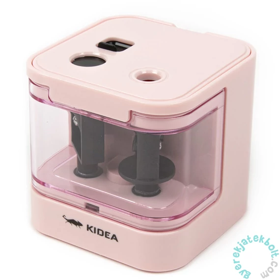Kidea műanyag tartályos dupla hegyező - rózsaszín