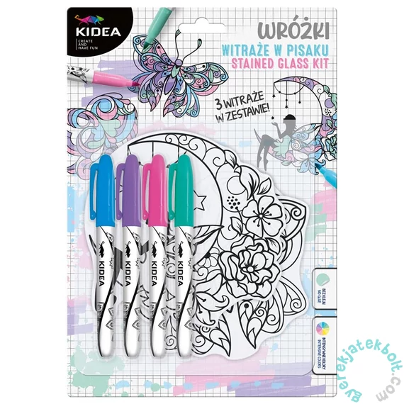 Kidea színezhető üvegmatrica (WIPWKA)
