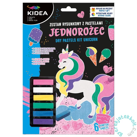 Kidea unikornisos színező készlet krétával (ZRPJKA)