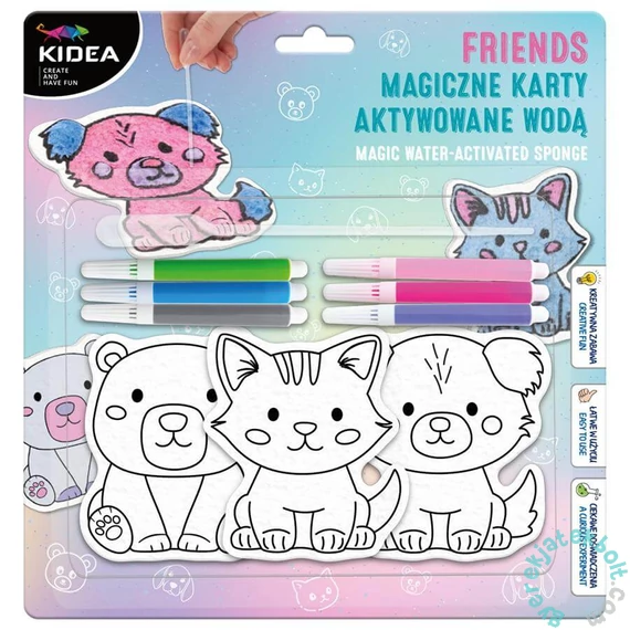 Kidea Vizzel aktiválódó varázs szivacsok - Állatok (MKAFKA)