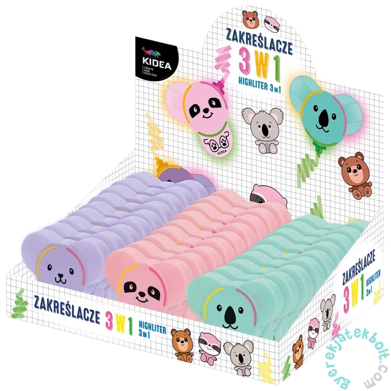 Kidea 3 az 1-ben macis szövegkiemelő (ZF3W1KAD)